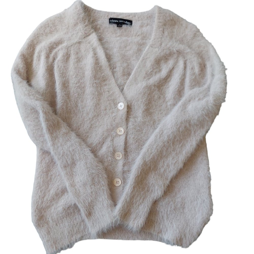 Catherine Malandrino short fuzzy cardigan